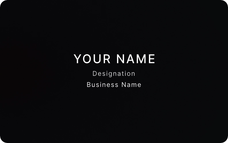 Beeps Card Matte Black Front
