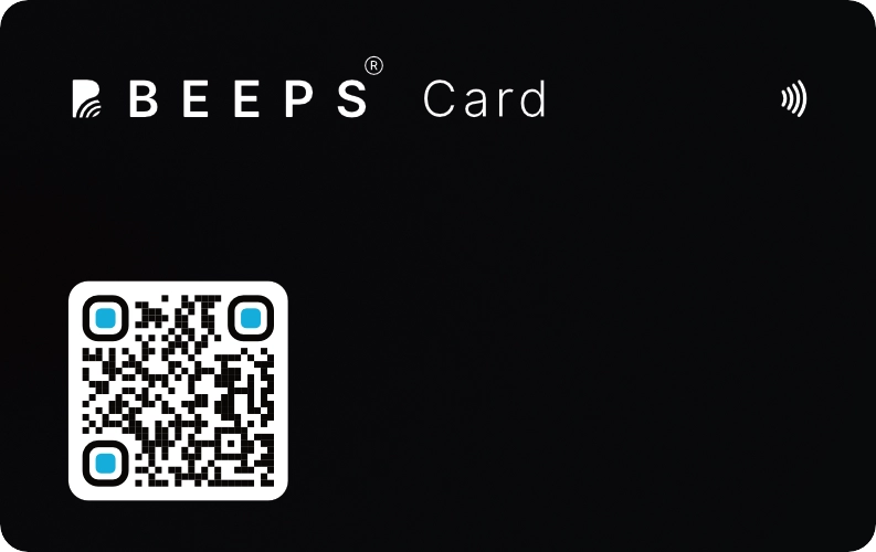 Beeps Card Matte Black Back